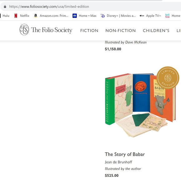 Babar - Folio Society Numbered Copy (in French) Large Edition Collectors Copy - Picture 15 of 15